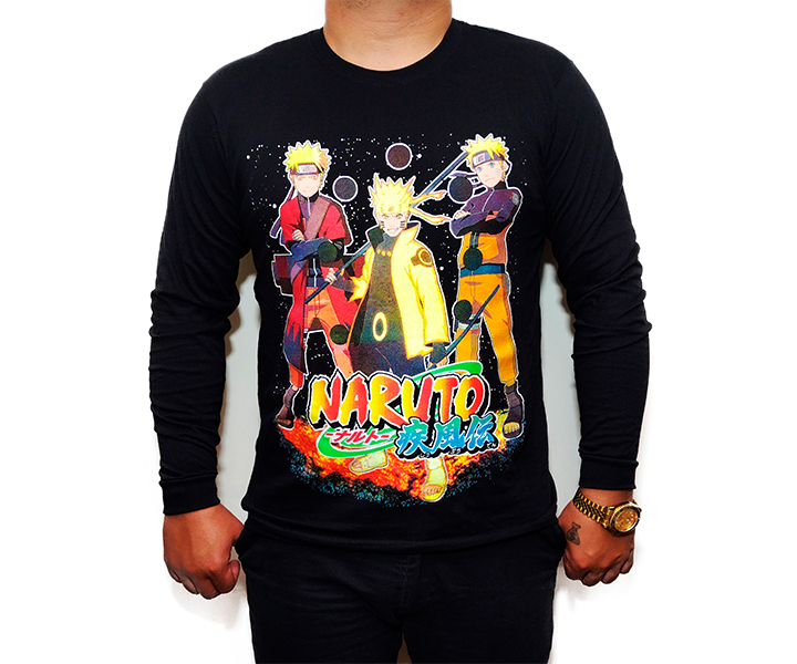 Camibuso Estampado Tres Narutos - 384